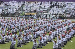 15 Ribu Santri Ikuti Munggahan Santri di Stadion Galuh Ciamis