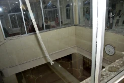 Penampakan Kubah Masjid Ittifaqul Jamaah di Makassar yang Ambruk, 12 Warga Terluka