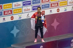 SEA Games 2023 : I Gede Siman Sudartawa Rebut Medali Emas 50 Meter Gaya Punggung Putra