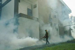 Jelang Kedatangan Calon Jamaah, Asrama Haji Pondok Gede Lakukan Fogging