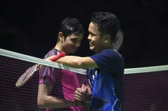 Kalahkan Priyanshu Rajawat, Ginting Melaju ke Perempat Final Indonesia Open 2023