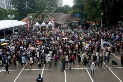 Membludak, Begini Suasana Hari ke-2 Penukaran Tiket Pertandingan Indonesia vs Argentina di Senayan