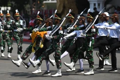 Gladi Kotor Upacara Peringatan HUT RI Ke-78 di Istana Negara