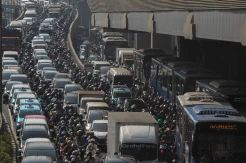 Macetnya Jalanan Jakarta Pagi Ini