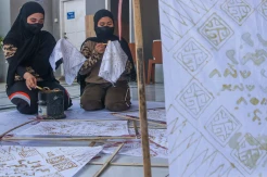 Mahasiswa UNM Ajak Warga Binaan Belajar Membatik di Rutan