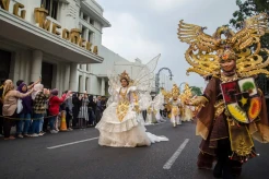 Kemeriahan Kirab Pancasila di Bandung