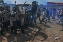 Aksi Polisi Antisipasi Gangguan Pemilu di Boyolali