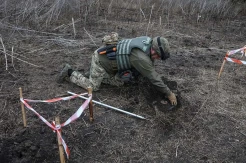 Aksi Mencekam Unit Khusus Anti Ranjau Ukraina di Kharkiv