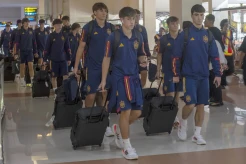 Tim Nasional Spanyol U-17 Tiba di Solo
