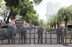 Begini Suasana Penjagaan di KPU Jelang Pengundian Nomor Urut Capres-Cawapres