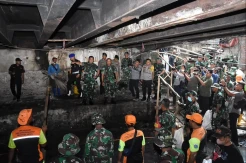Pangdam Jaya Dampingi Kasad Tinjau Karya Bakti Wilayah Kodim 0501/JP dan 4 pilar disepanjang Sungai Krukut