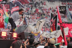 Aksi Slank Meriahkan Konser Salam Metal-Menang Total Ganjar-Mahfud di GBK