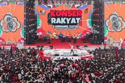 Hary Tanoesoedibjo Hadiri Konser Rakyat 03 Menang Total di Banyuwangi