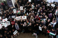 Aksi Bela Palestina Universitas Muhammadiyah Surabaya