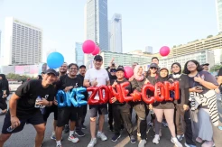 Keseruan Kepengen Jogging Okezone.com di CFD Jakarta