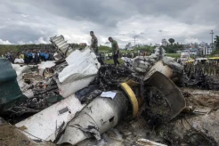 Penampakan Hancurnya Pesawat Saurya Airlines yang Jatuh di Nepal