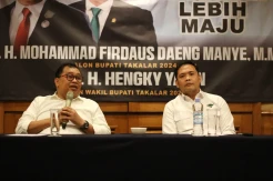 Mohammad Firdaus Kenalkan Hengky Yasin sebagai Wakilnya di Pilkada Kab Takalar 2024