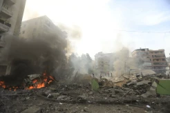 Serangan Udara Israel Hancurkan Bangunan di Pinggiran Selatan Beirut  Lebanon