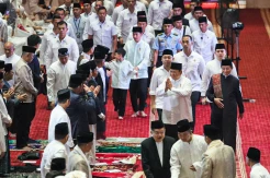Presiden Prabowo dan Wapres Gibran Salat Idul Fitri di Istiqlal