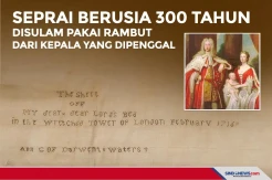 Seprai 300 Tahun Disulam Pakai Rambut dari Kepala yang Dipenggal