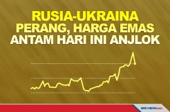Rusia-Ukraina Memanas, Harga Emas Antam Hari Ini Anjlok