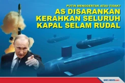 Putin Gertak atau Tidak? AS Disarankan Kerahkan Seluruh Kapal Selam