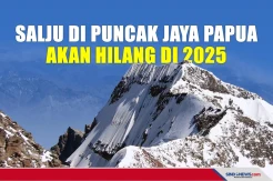 BMKG Sebut di 2025 Salju di Puncak Jaya Papua Akan Hilang
