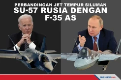 Perbandingan Jet Tempur Siluman Su-57 Rusia dengan F-35 AS