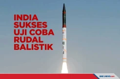 Rudal Balistik Berkemampuan Nuklir Sukses Diuji Coba India