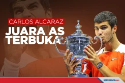 Kalahkan Casper Ruud, Carlos Alcaraz Juara AS Terbuka 2022
