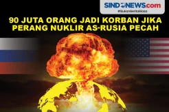 90 Juta Orang Jadi Korban Jika Perang Nuklir AS-Rusia Pecah