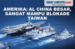 Amerika: AL China Besar, Sangat Mampu Blokade Taiwan