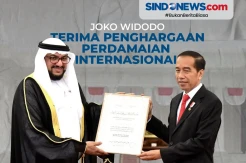 Presiden Joko Widodo Terima Penghargaan Perdamaian Internasional