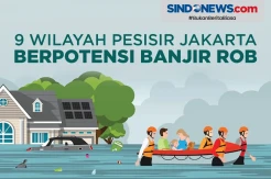 9 Wilayah Pesisir Jakarta Berpotensi Banjir Rob Sepekan Kedepan