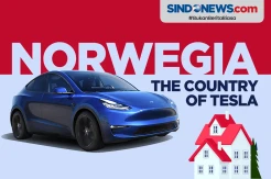 Keren! 75 Persen Penduduk Norwegia Punya Mobil Tesla