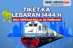 Tiket KA Lebaran 1444 H Bisa Dipesan Mulai 26 Februari 2023