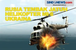 Rusia Tembak Jatuh Helikopter Mi-8 Ukraina