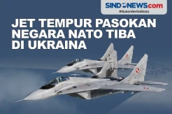 Jet Tempur Pasokan Negara NATO Tiba di Ukraina
