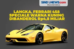 Ferrari 458 Speciale Warna Kuning Dibanderol Rp4,8 Miliar