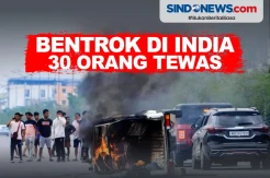 30 Orang Tewas Akibat Bentrok Antaretnis yang Pecah di India
