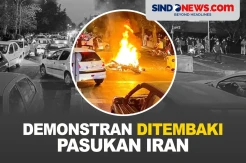 Demonstran yang Protes Kematian Mahasiswa Ditembaki Pasukan Iran