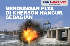 Ancam Nyawa Ribuan Warga, Bendungan di Kherson Hancur Sebagian