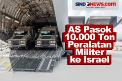 AS Telah Pasok 10.000 Ton Peralatan Militer ke Israel