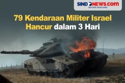 79 Kendaraan Militer Israel Hancur Dalam 3 Hari