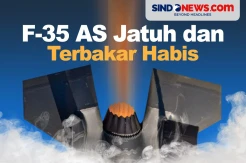 Jet Tempur F-35 AS Jatuh dan Terbakar Habis di Albuquerque