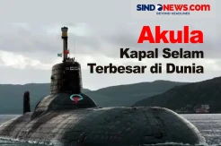 Akula, Kapal Selam Nuklir Terbesar di Dunia Bikin Merinding
