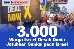 3.000 Warga Israel Desak Dunia Jatuhkan Sanksi pada Israel