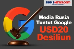 Menghebohkan! Media Rusia Tuntut Google USD20 Desiliun