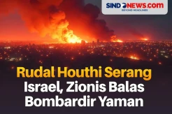 Rudal Houthi Serang Israel, Israel Balas Bombardir Yaman