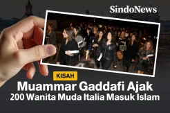Muammar Gaddafi Panggil 200 Wanita Muda Italia, Diajak Masuk Islam